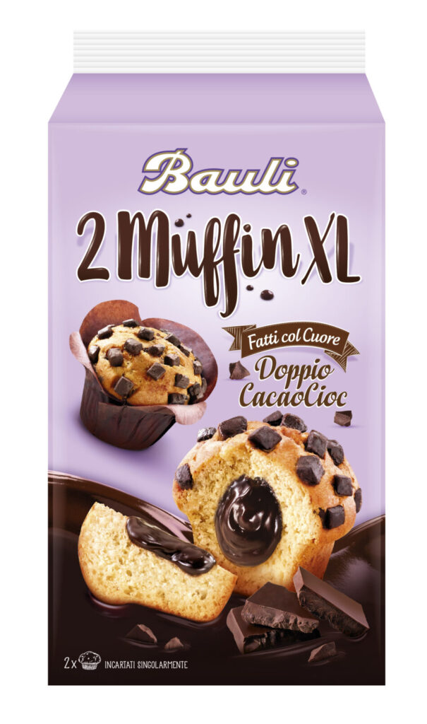 Extralarge e buonissimi i nuovi Muffin XL Bauli Doppio CacaoCioc e Triplo CacaoCioc! - Sapori News 