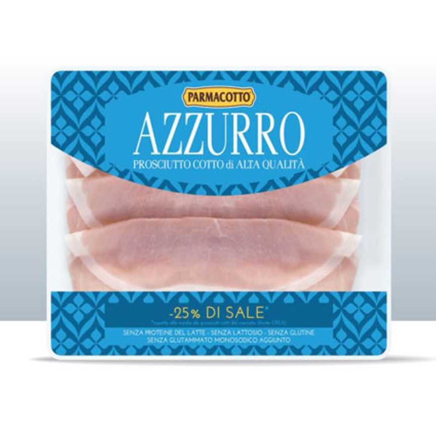 Parmacotto Azzurro, il prosciutto cotto con 25% di sale in meno - Sapori News 