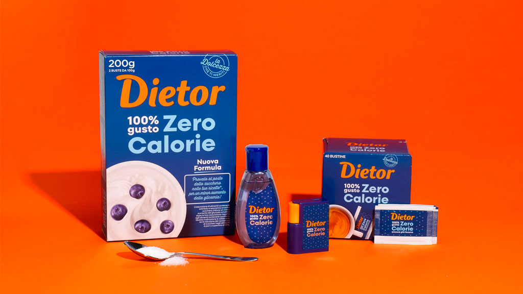 Dietor: nuova linea zero zucchero, zero calorie, con il tocco di Damiano Carrara! - Sapori News 