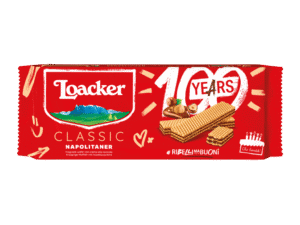 pack celebrativo per i 100 anni di loacker