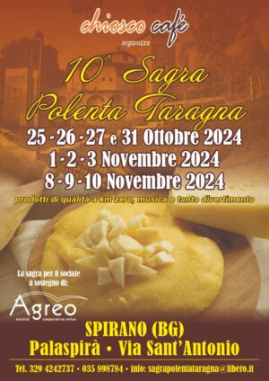 È Autunno, è taragna! Al Palaspirá di Spirano – 25 ottobre – 10 novembre