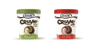 Scopri la nuova linea Creamy di Tonitto 1939: gelati cremosi al gusto nocciola e pistacchio, con un irresistibile cuore di cacao e nocciole!